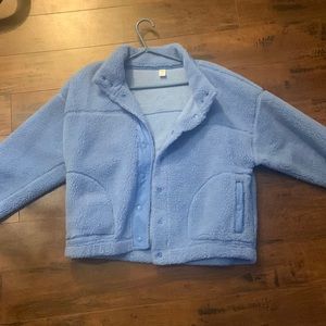 NWOT Sherpa Blue Jacket